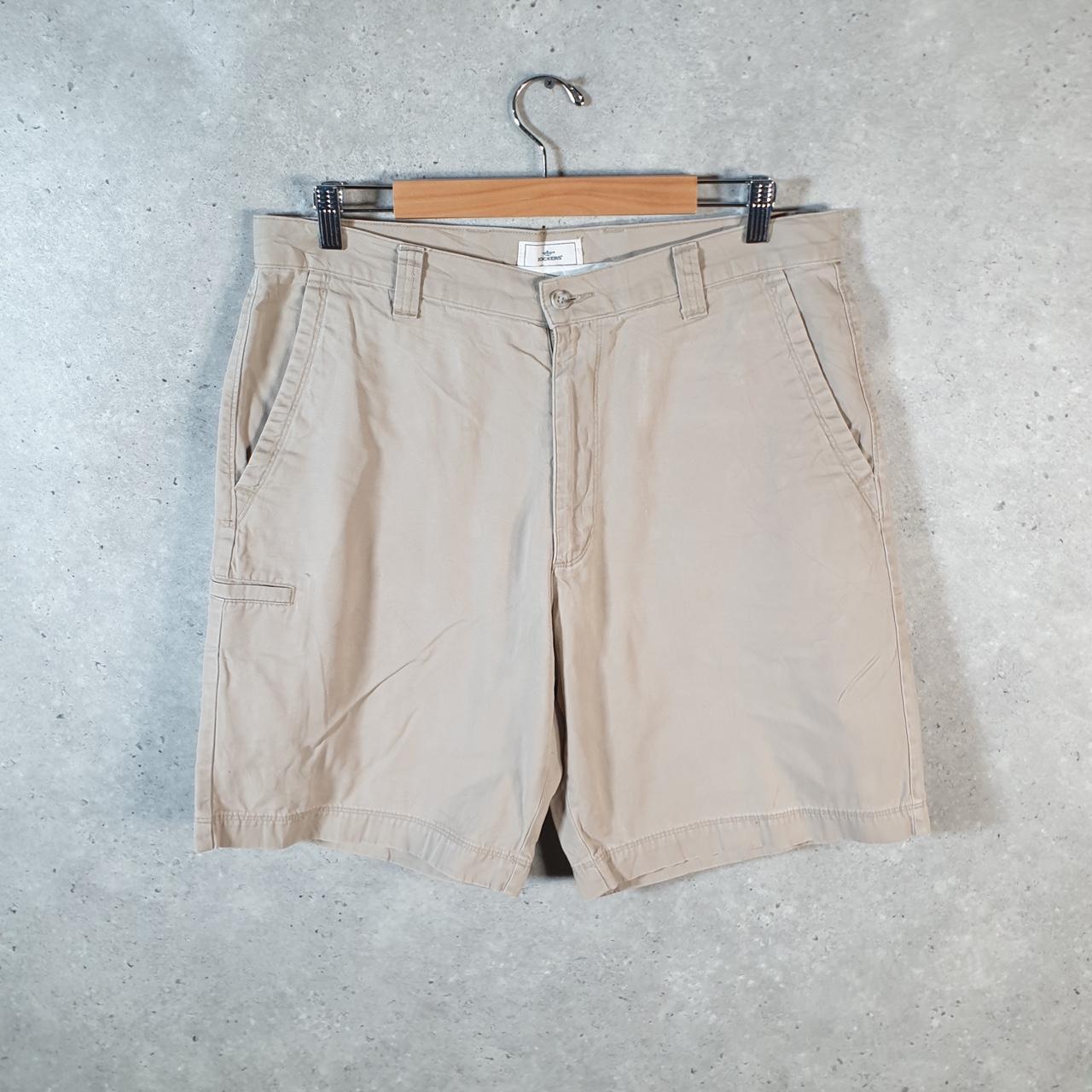 Vintage Dockers Chino Shorts Jorts Cargo Men’s W34 Brown Baggy Cotton