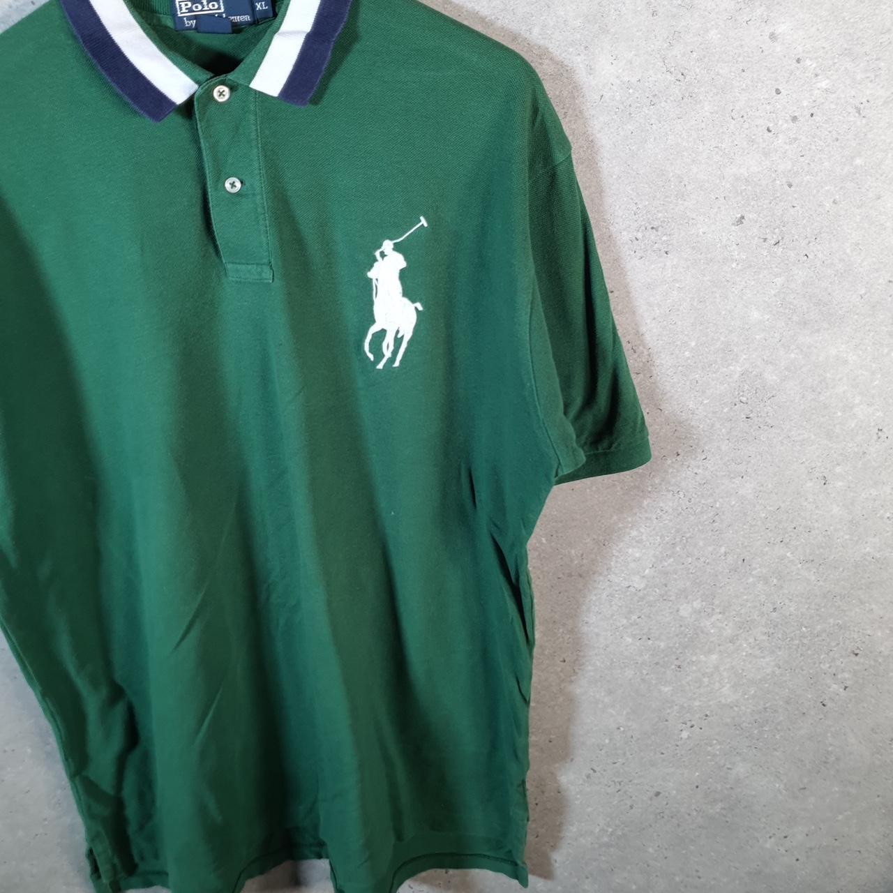 Vintage Ralph Lauren Polo Shirt Men’s XL Green Classic Fit Embroidered Pony