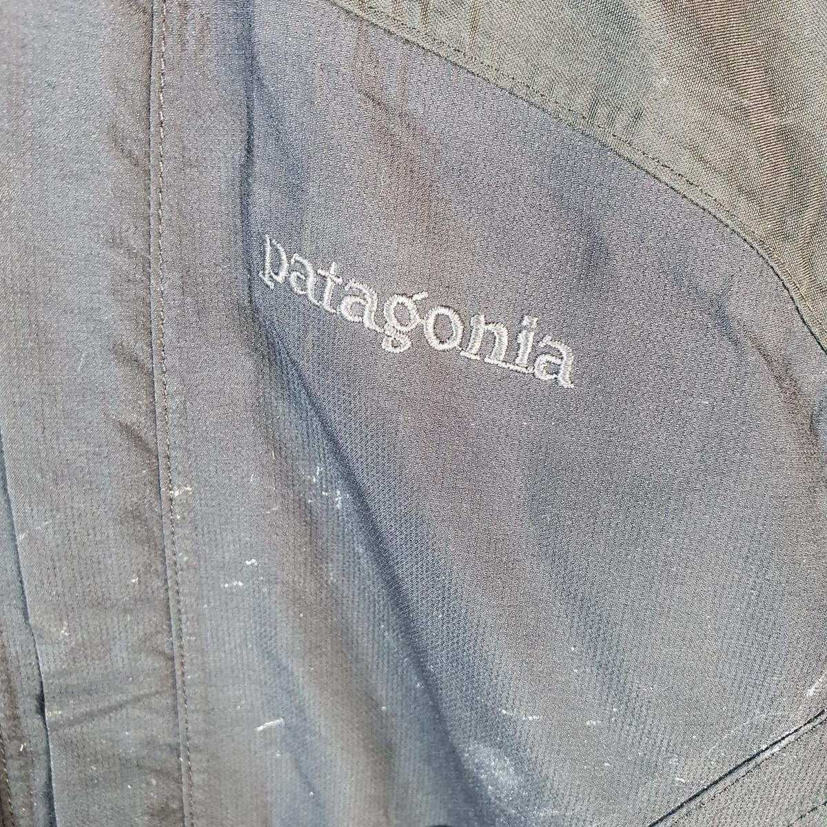Vintage Patagonia GoreTex Jacket Womens XS Black Full Zip Lightweight Windbreaker Big Fish Vintage