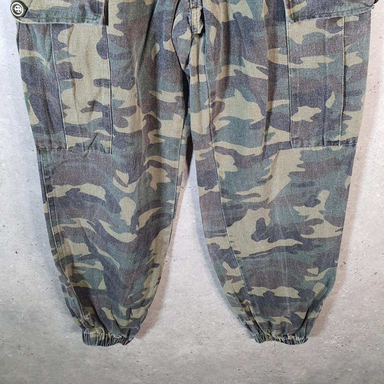 Vintage Fashion Nova Camouflage Army Cargo Trousers Mens Small Green RealTree Big Fish Vintage