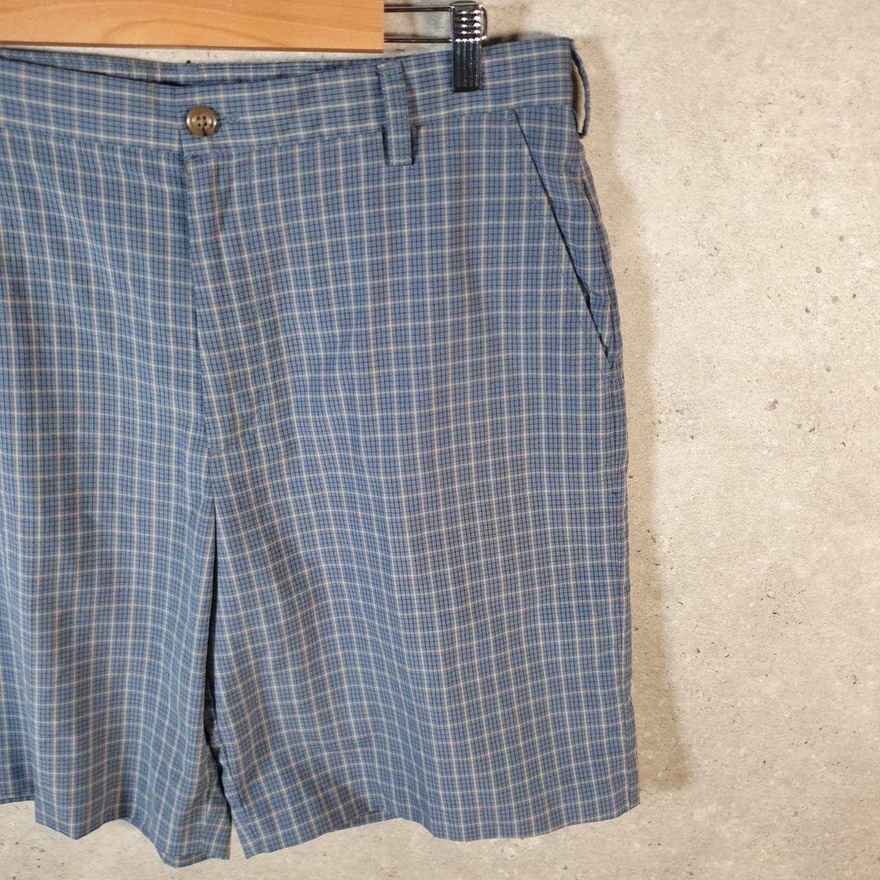 Vintage Izod Shorts Jorts Cargo Men’s W36 Checkered Chino Pockets Baggy Cotton