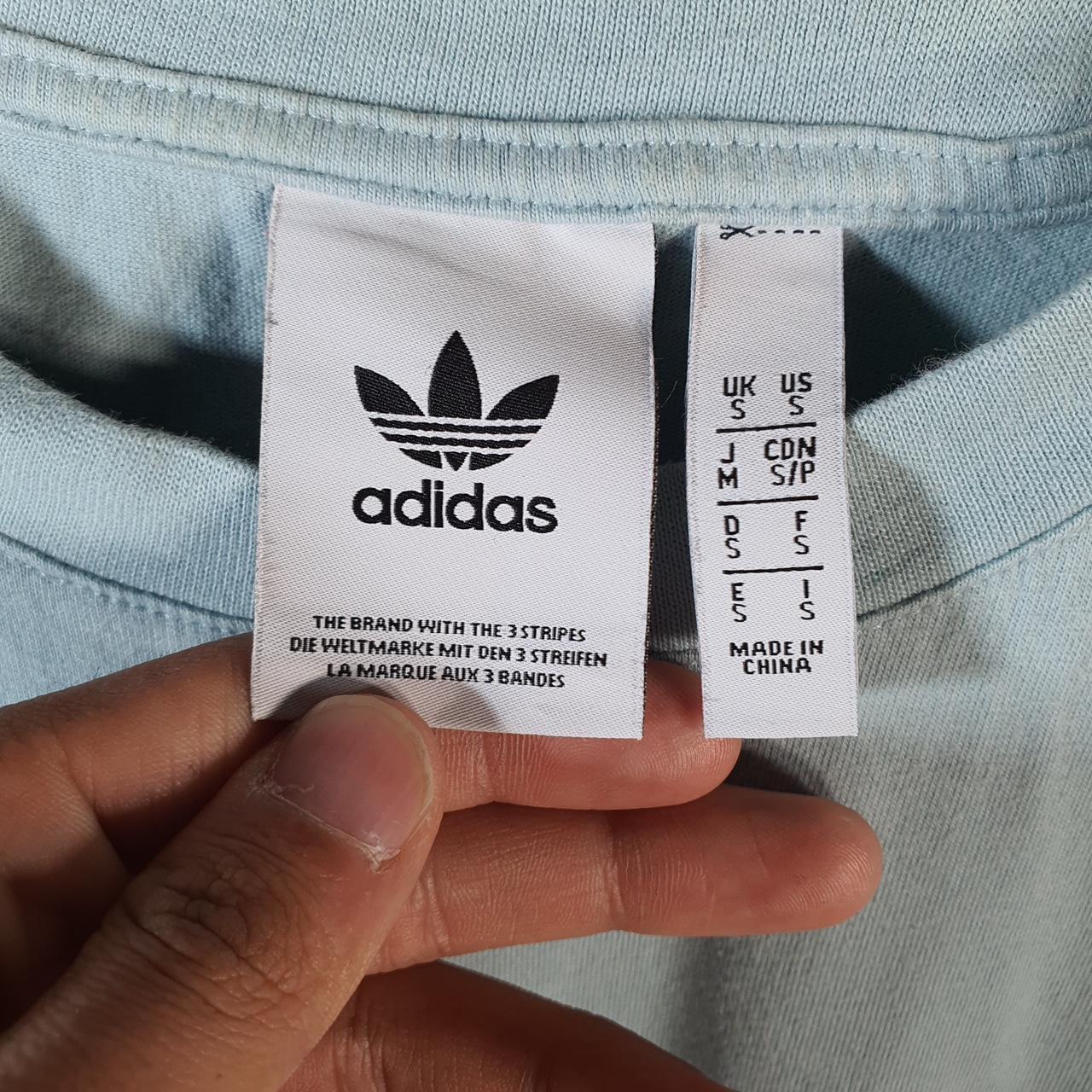 Vintage Adidas Trefoil Retro T Shirt Shirt Men’s Small Blue Logo Athletic