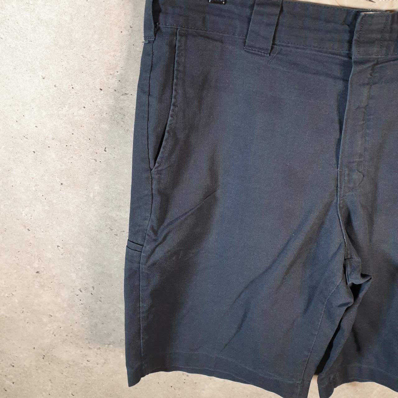 Vintage Dickies Baggy Chino Shorts Jorts Cargo Mens W36 Black Relaxed Fit