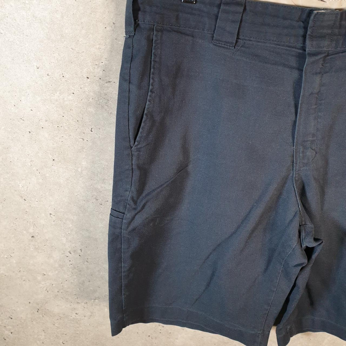 Vintage Dickies Baggy Chino Shorts Jorts Cargo Mens W36 Black Relaxed Fit