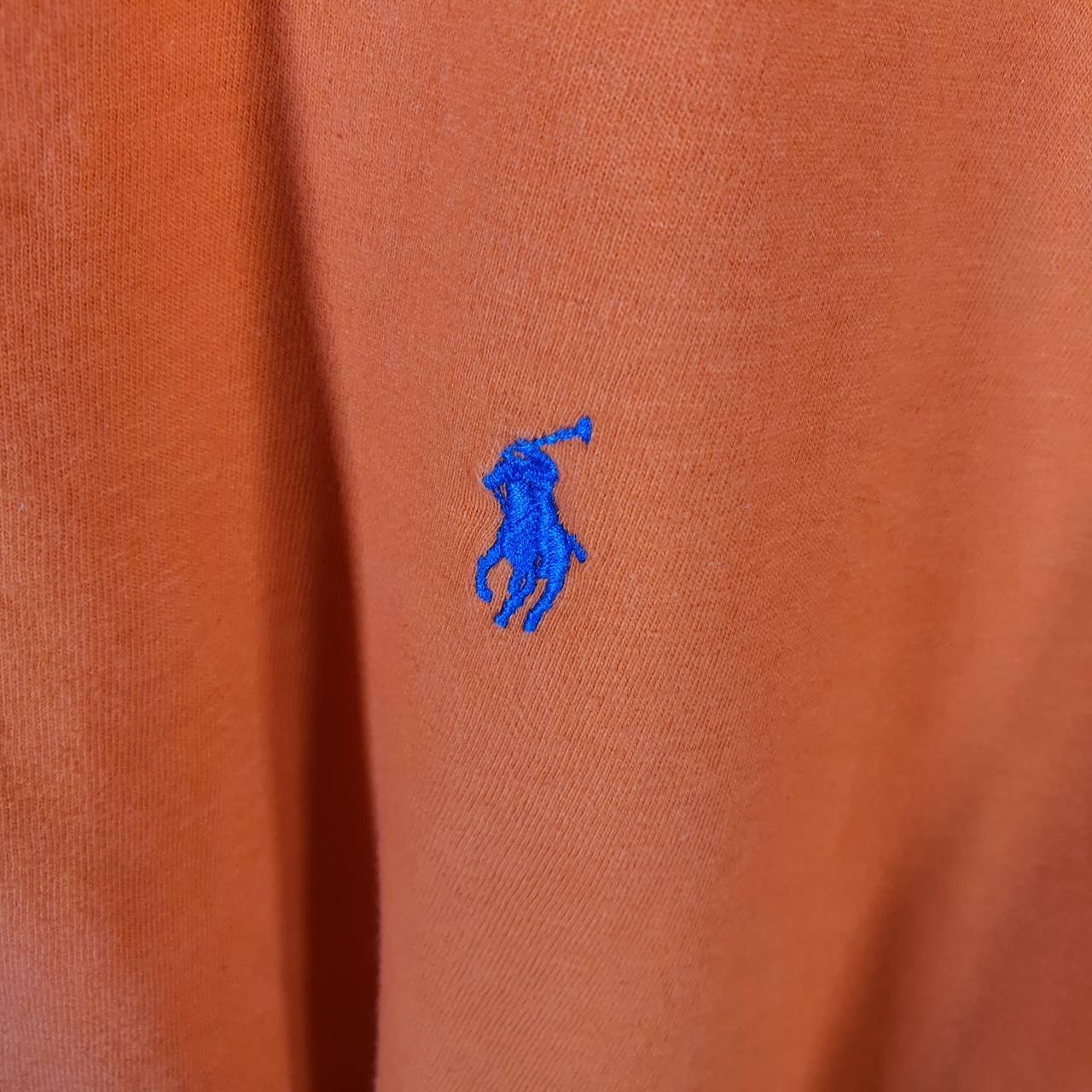 Vintage Ralph Lauren Polo T Shirt Men’s XL Orange Embroidered Classic Fit Pony C9079