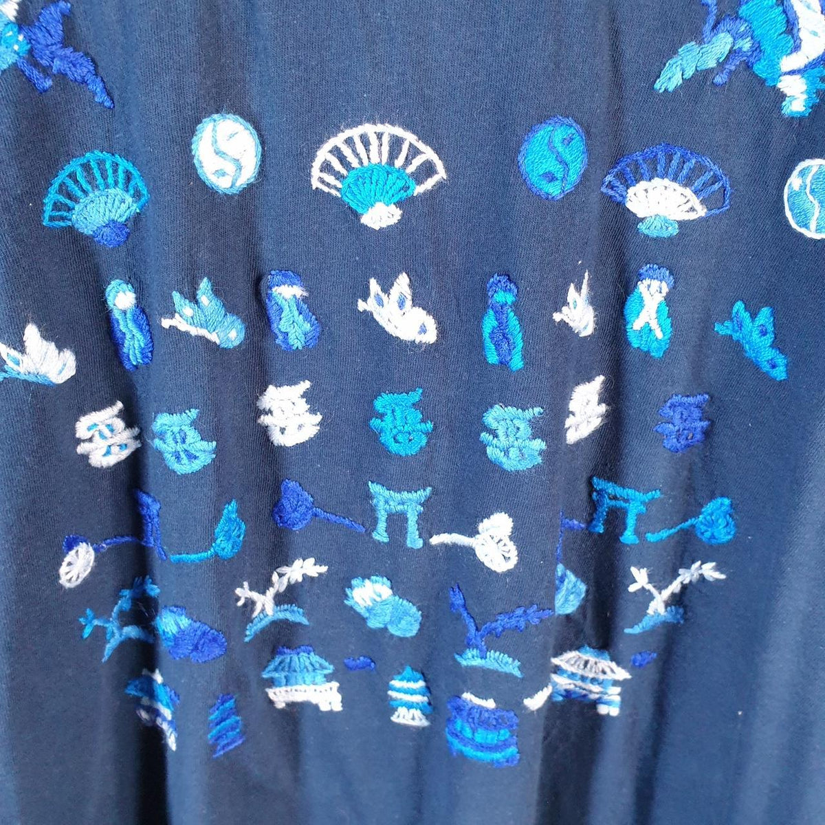 Vintage Bolero Sea Shells Graphic Embroidered 90s USA Single Stitch T Shirt Men’s XL Blue