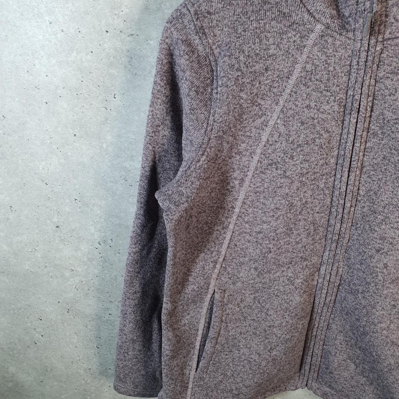 Vintage The North Face TNF Teddy Fleece Sweatshirt  Womens Large Purple Full Zip Logo