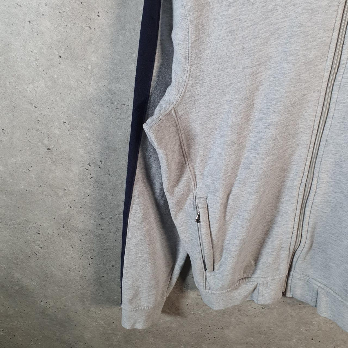 Vintage Ralph Lauren Polo Sweatshirt Men’s Medium Grey Cotton Full Zip Pony