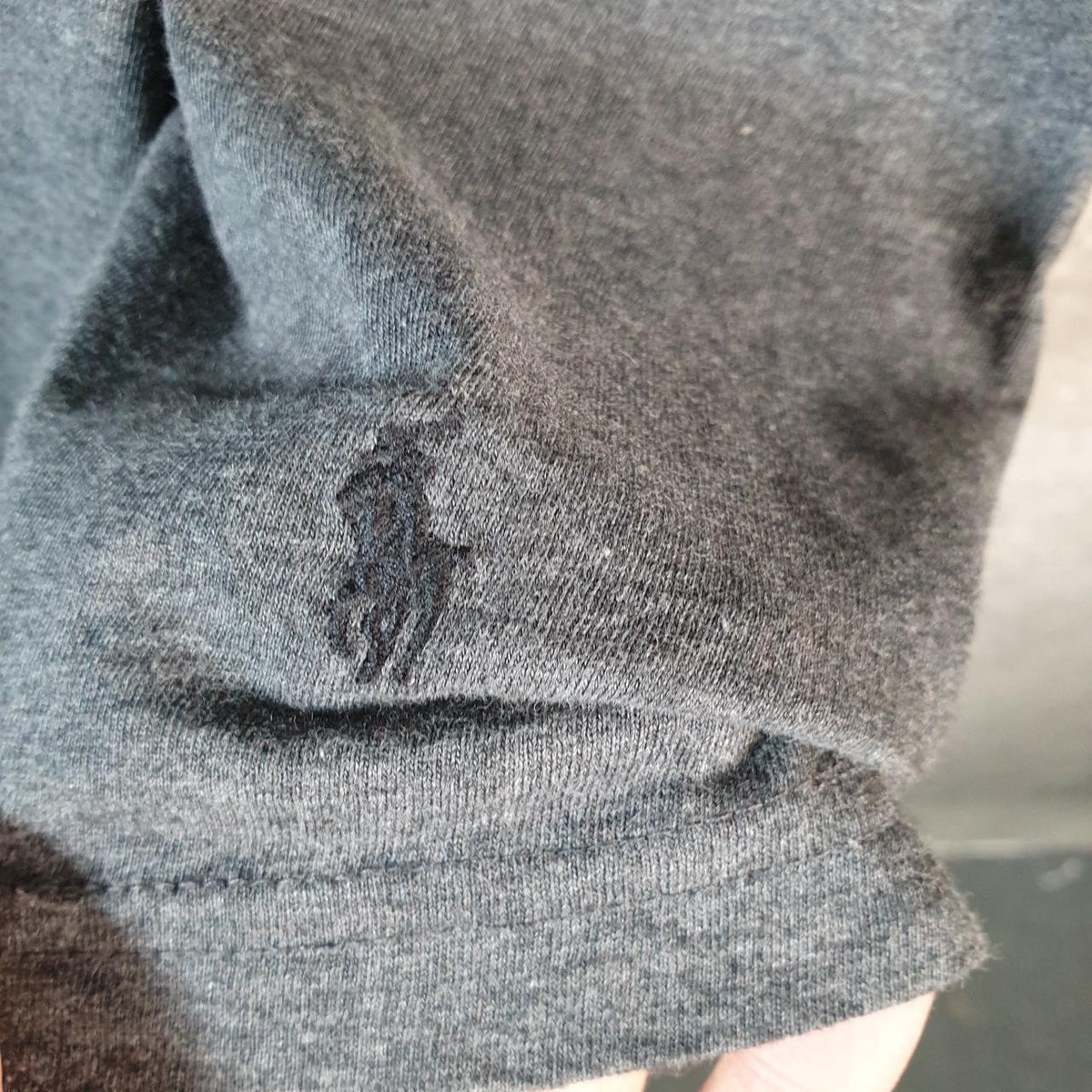 Vintage Ralph Lauren Polo T Shirt Men’s XL Grey Embroidered Classic Fit Pony C8602