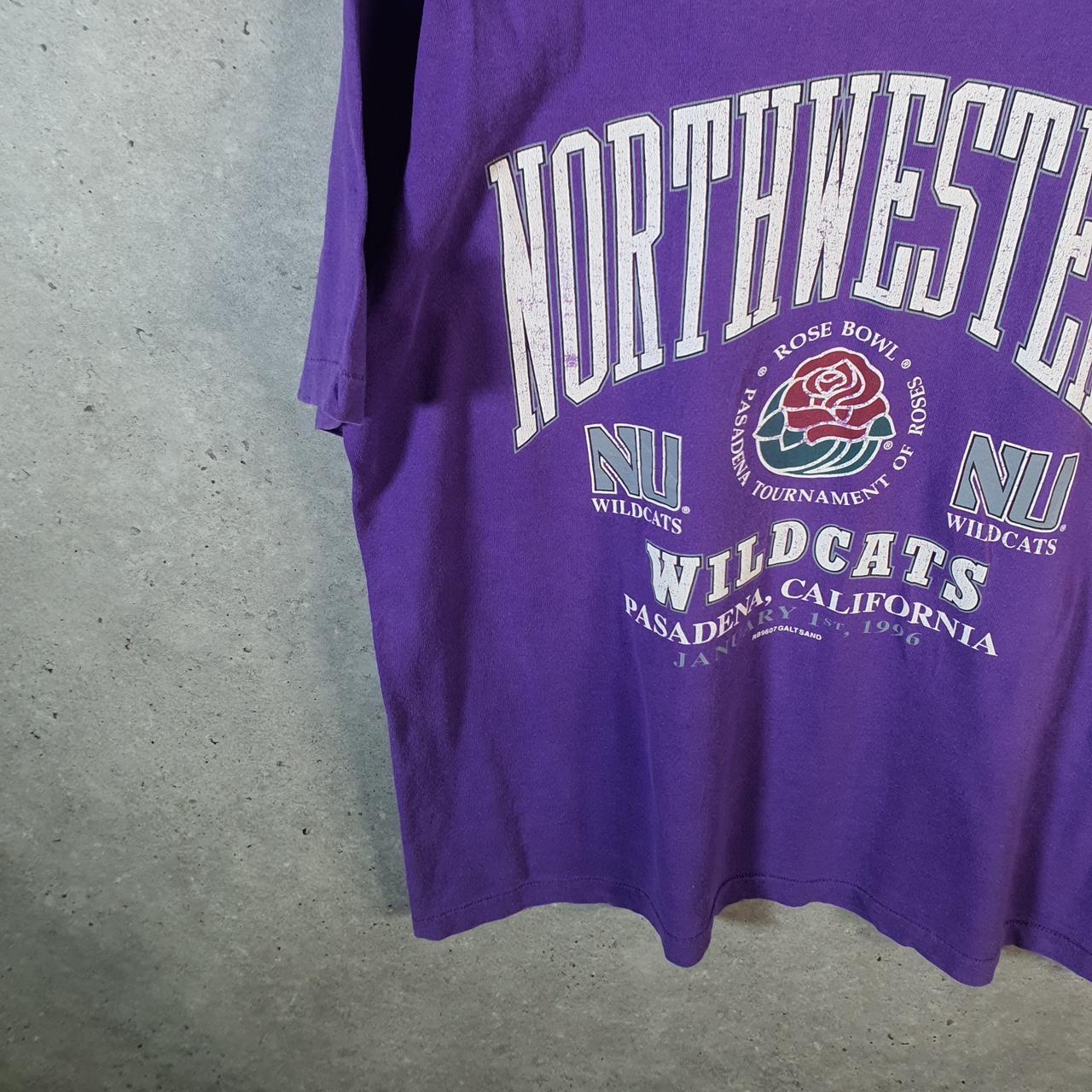 Vintage 1997 Galt Sand Northwestern Wilcats USA Single Stitch T Shirt Men’s Large Purple