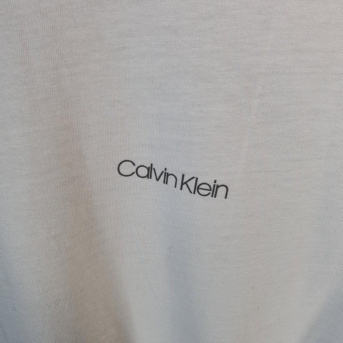 Vintage Calvin Klein Spellout T Shirt Men’s XS White Casual Sports C9834
