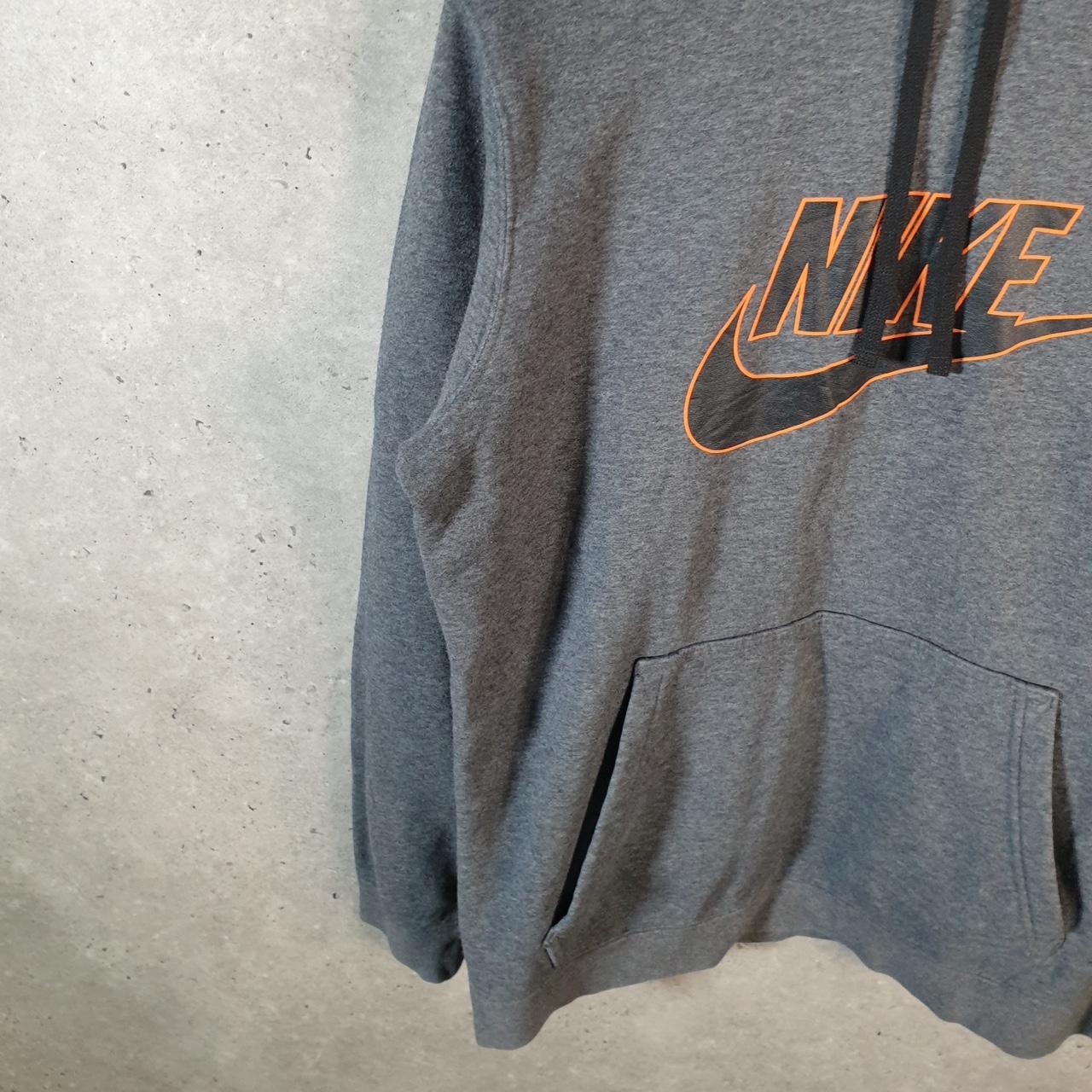 Vintage Nike Club Embroidered Hoodie Men’s Large Grey Swoosh Y2K Pullover