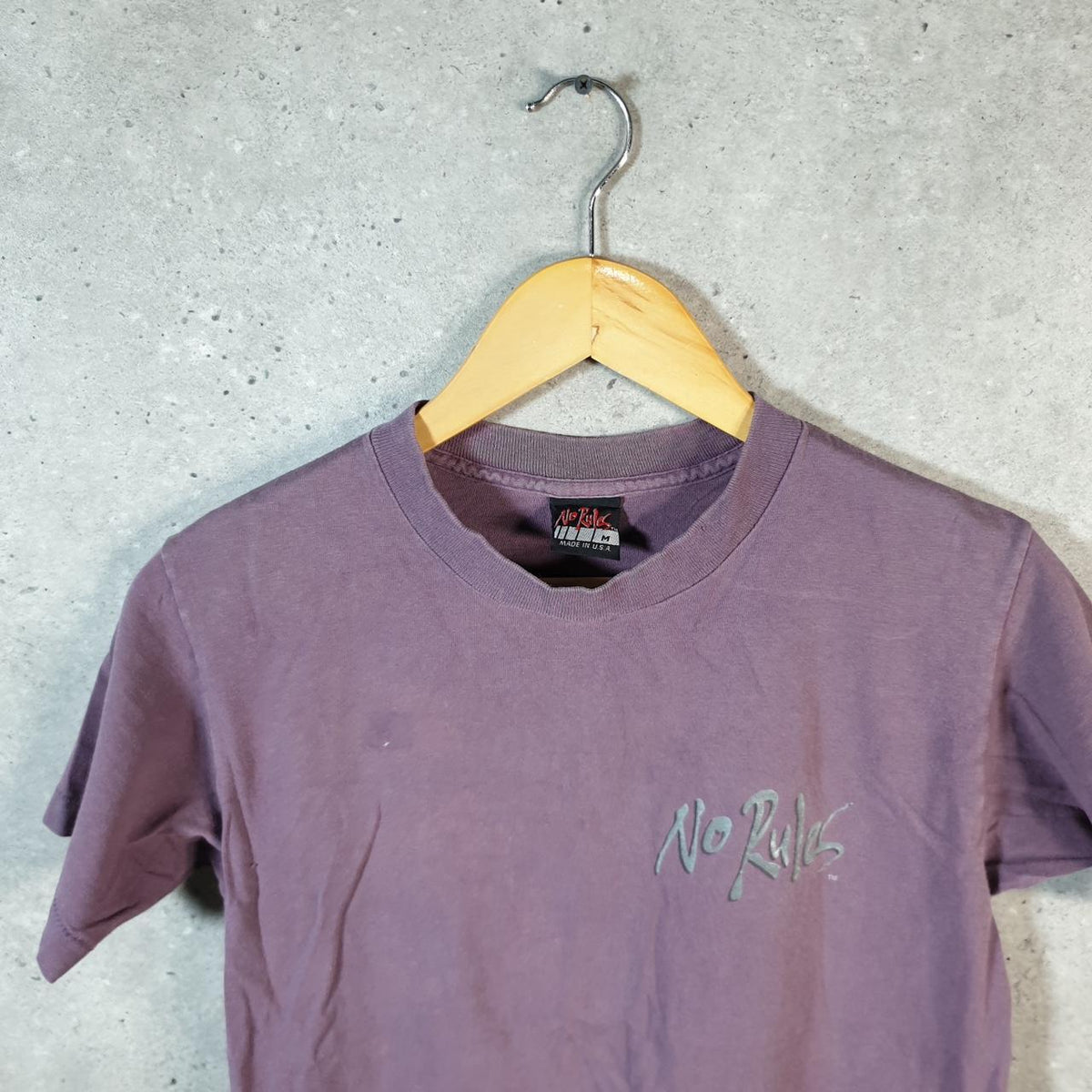 Vintage No Rules It’s Cool Y2K Graphic 90s Single Stitch T Shirt Men’s XS Purple