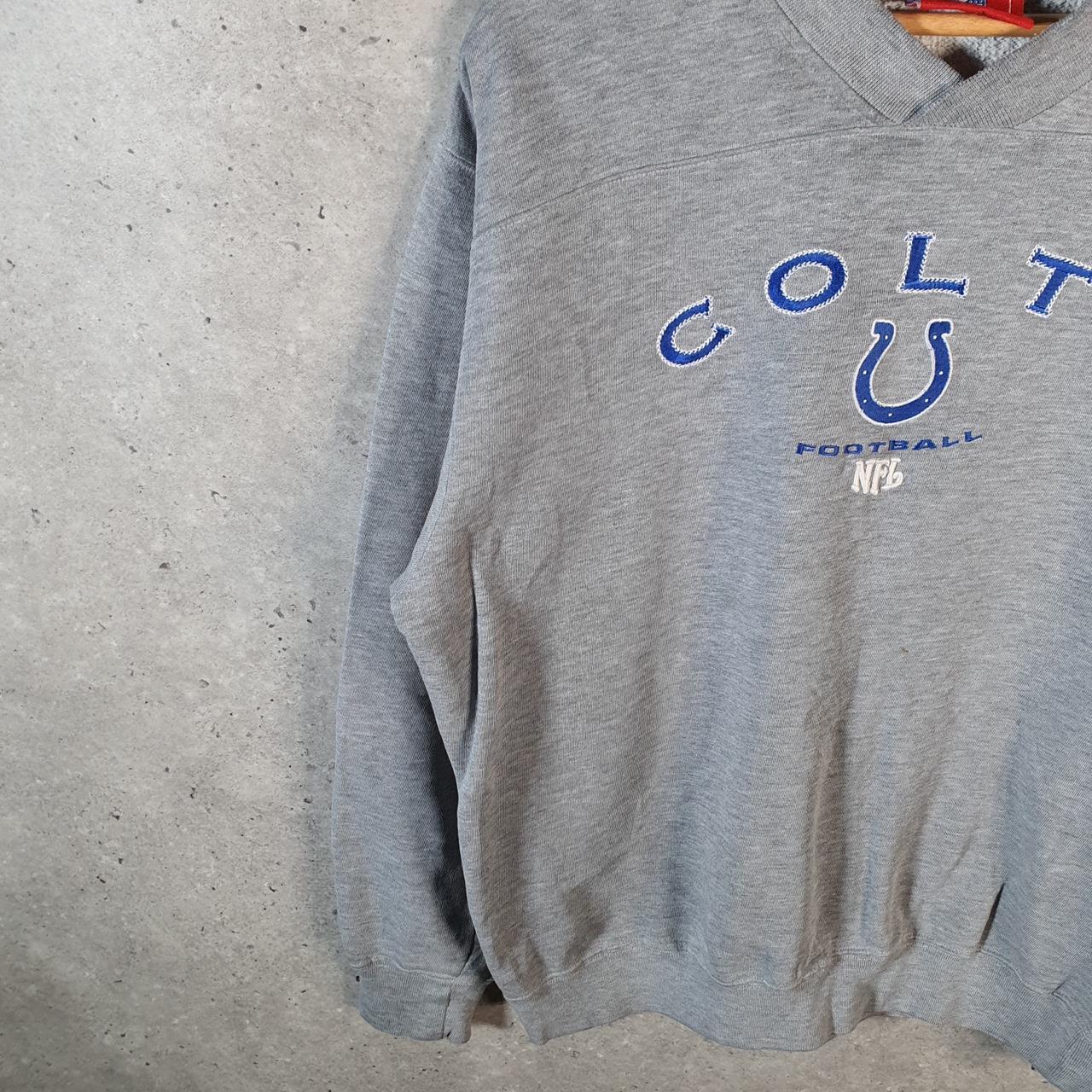 Vintage NFL Indianapolis Colts Sweatshirt Men’s M Grey Pullover Pro Sport USA