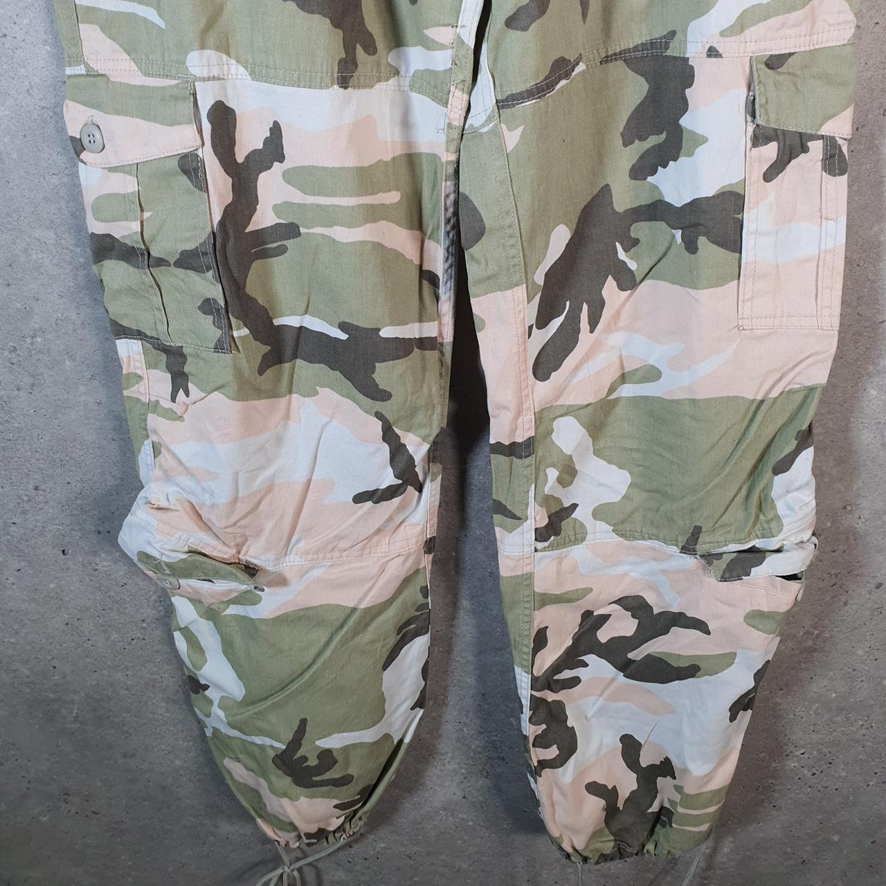 Vintage Rothco Camouflage Army Cargo Trousers Mens Large Green RealTree Big Fish Vintage