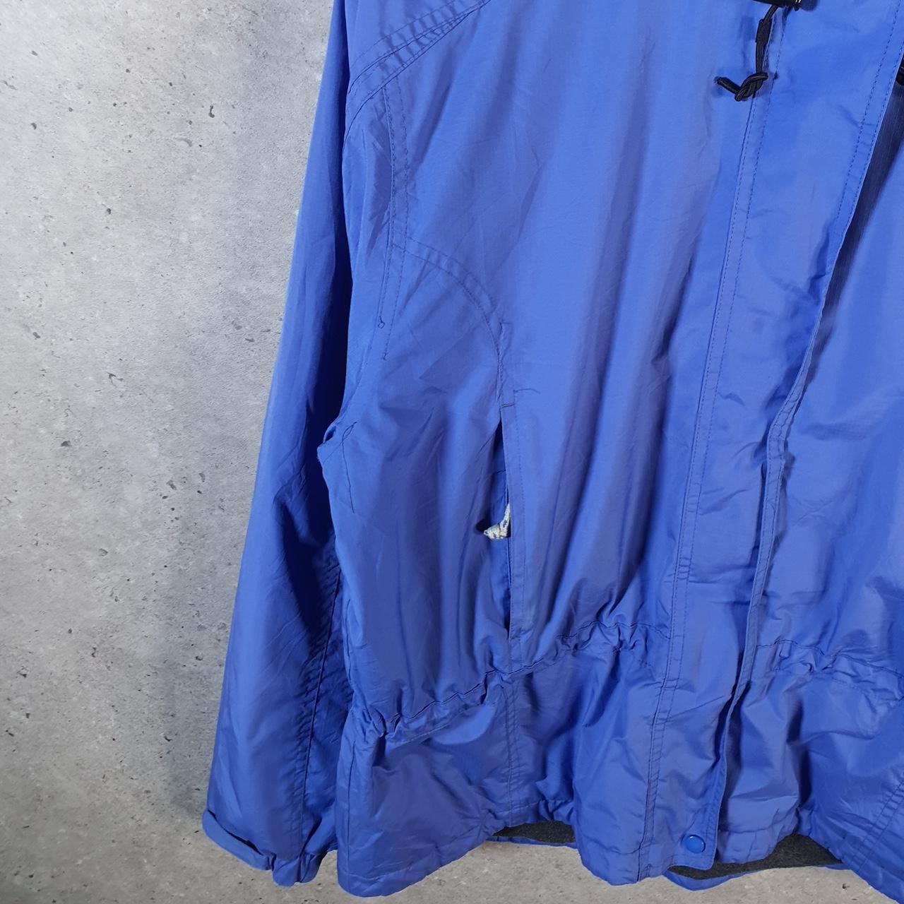 Vintage L.L. Bean Outdoors Nylon Jacket Womens Medium Blue Waterproof Hooded
