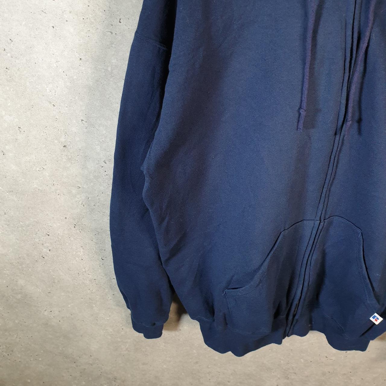 Vintage Russell Athletic Captain Randy Hoodie Men’s XL Navy Full Zip Baggy