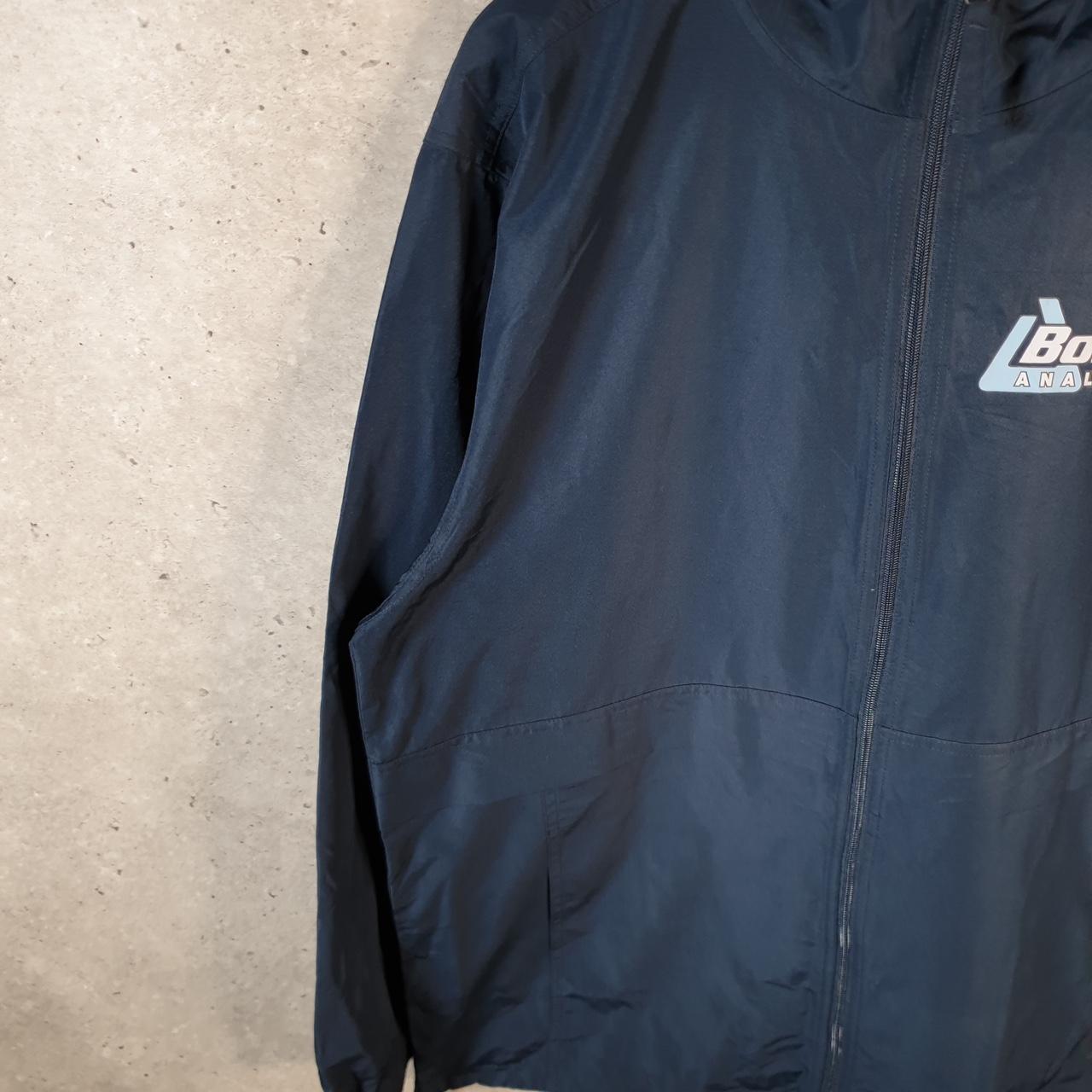 Vintage Champion Windbreaker Mens Large Navy Blue Full Zip