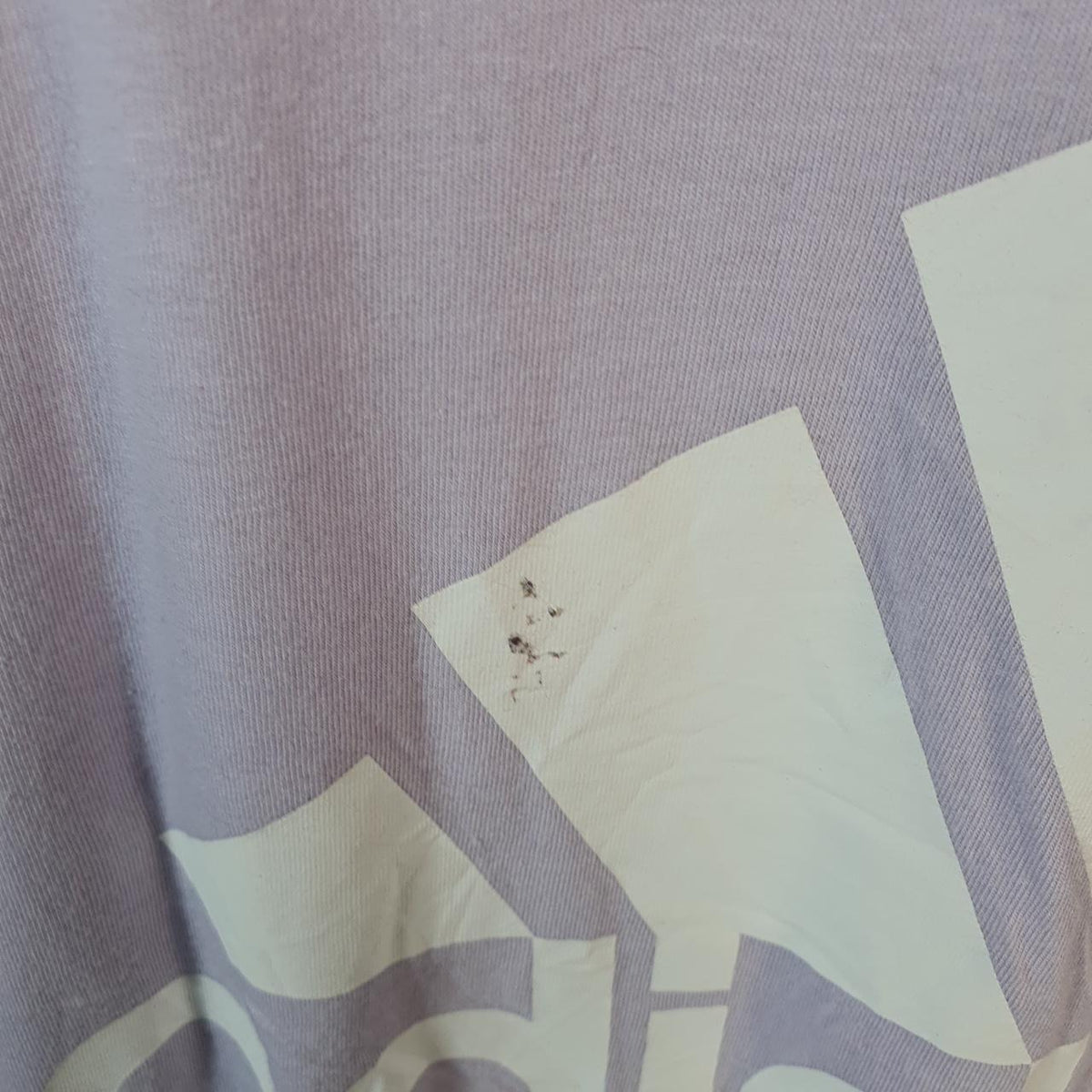 Vintage Adidas Spellout Graphic T Shirt Mens XL lilac Three Stripes Logo Athletic