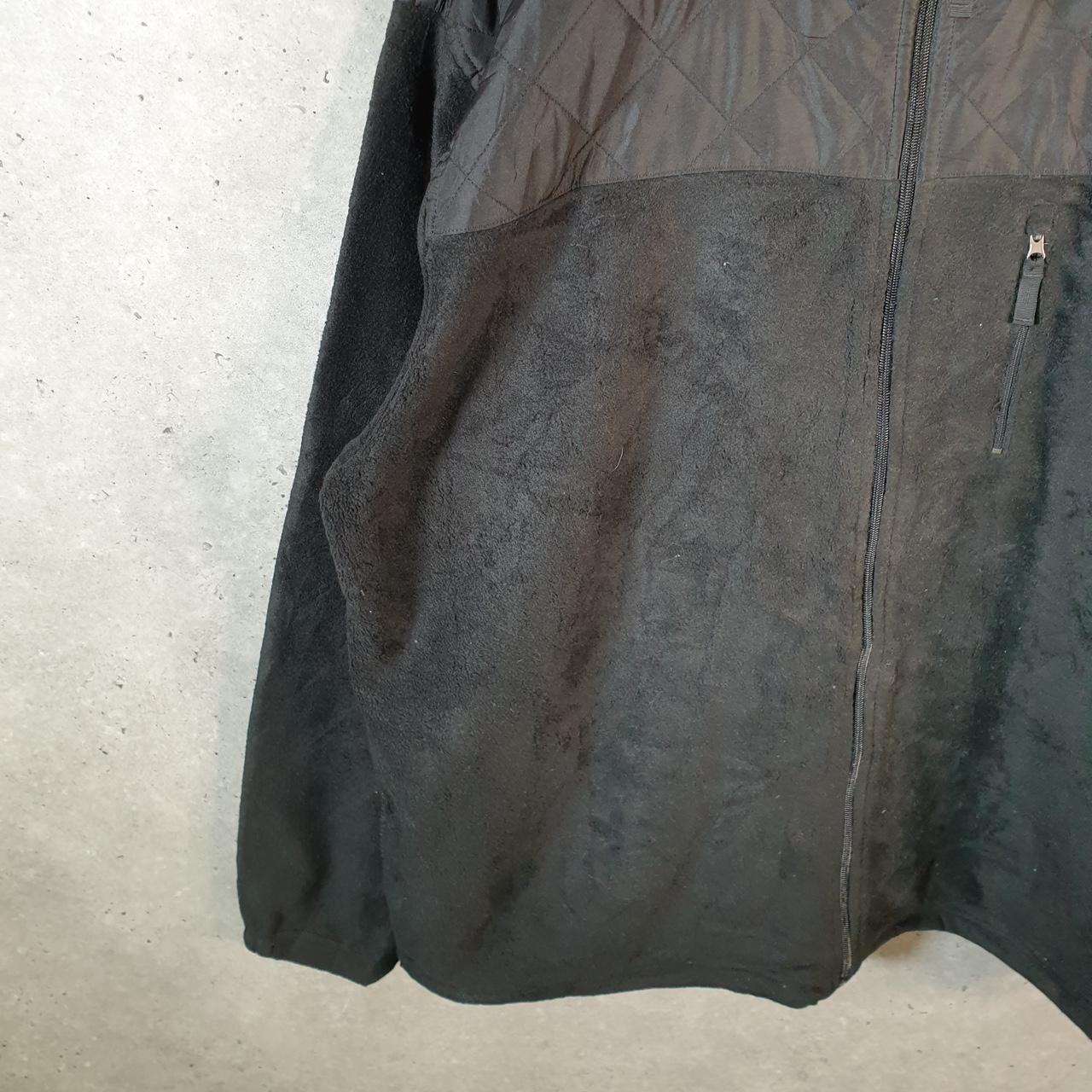 Chaps Ralph Lauren Full Zip Fleece Sweatshirt Mens 2XL Black Embroidered Logo