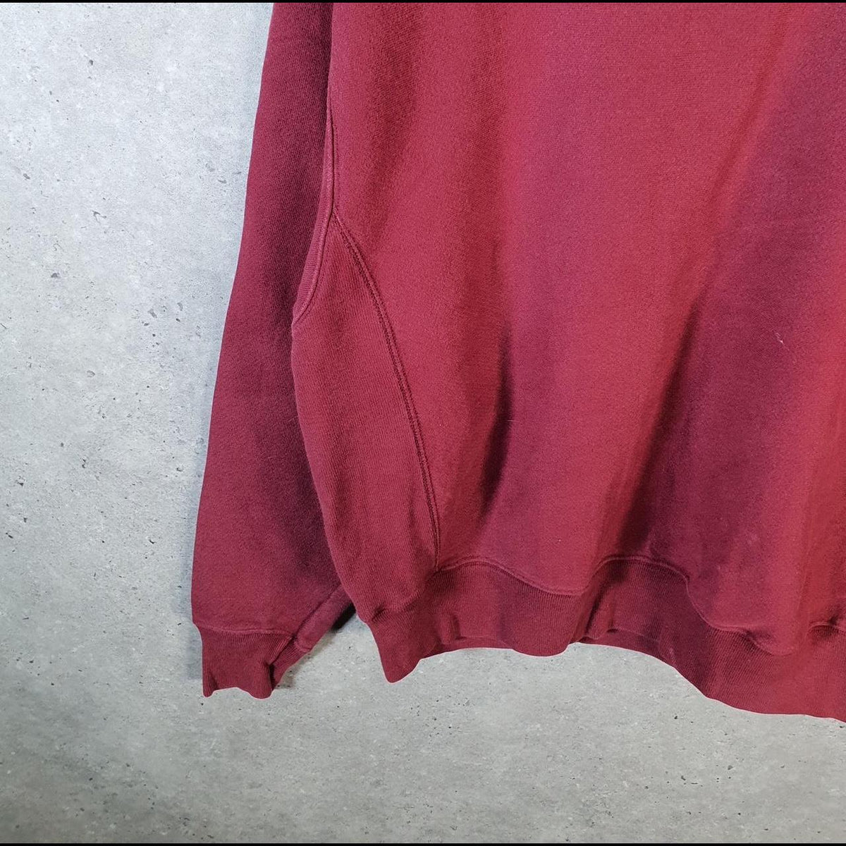 Vintage Champion Reverse Weave Sweatshirt Mens Medium Burgundy Red USA Embroidered