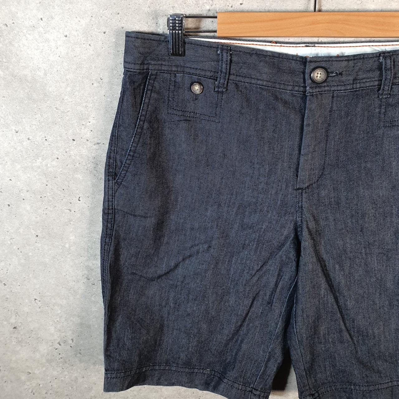 Vintage Dockers Chino Shorts Jorts Cargo Womens W36 Navy Blue Baggy Cotton