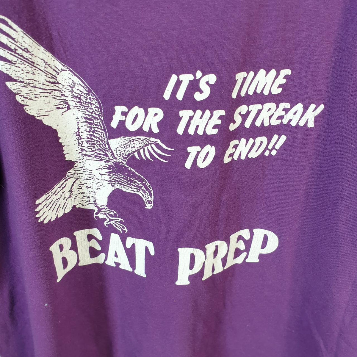 Vintage Beat Prep Eagle USA 90s Single Stitch T Shirt Men’s Small Purple C9404