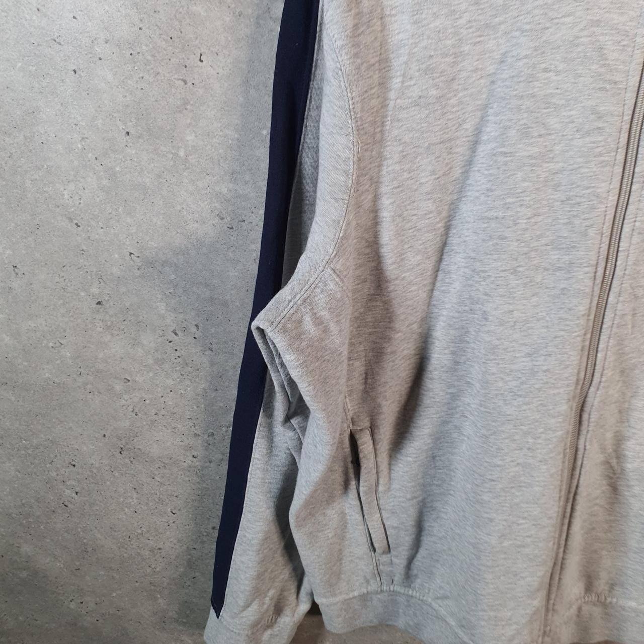 Vintage Ralph Lauren Polo Crest Badge Sweatshirt Men’s XL Grey Cotton Full Zip Pony