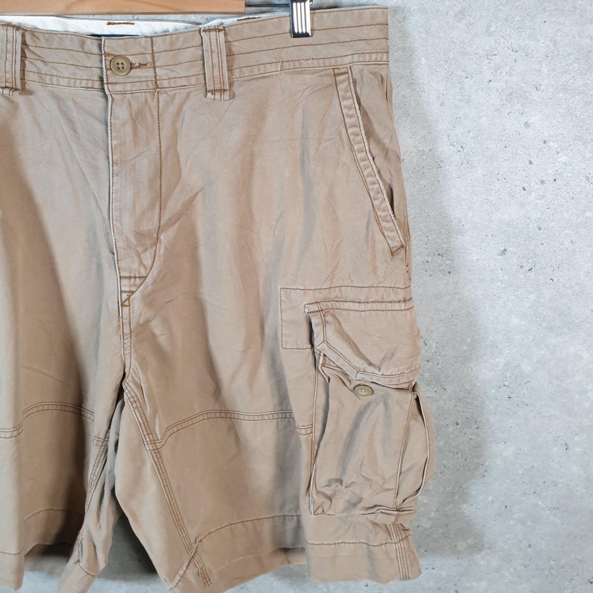 Vintage Ralph Lauren Polo Shorts Jorts Chino Cargo Men’s W38 Brown Baggy Cotton