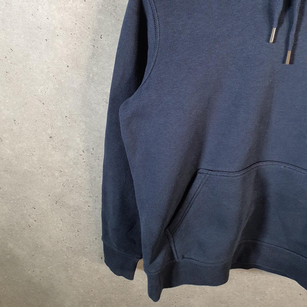 Vintage Carhartt Hoodie Womens Small Navy Blue Pullover Blank Sweatshirt USA Relaxed Fit