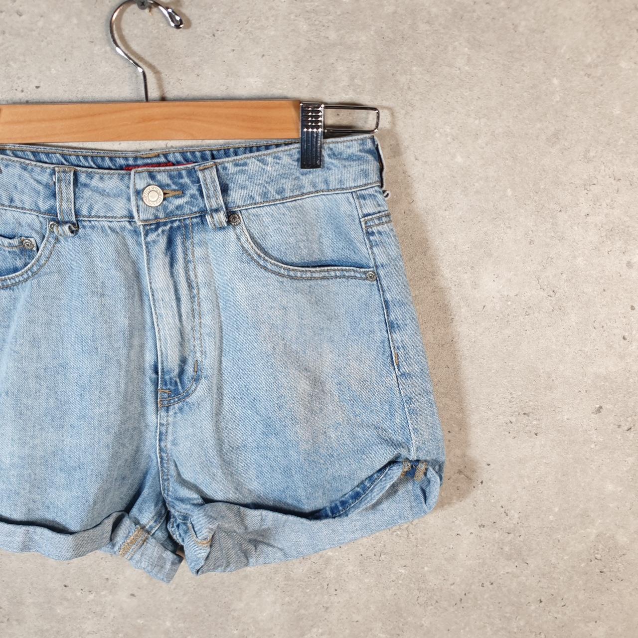 Vintage Dickies Baggy Chino Shorts Jorts Cargo Womens W25 Blue Denim Loose Fit