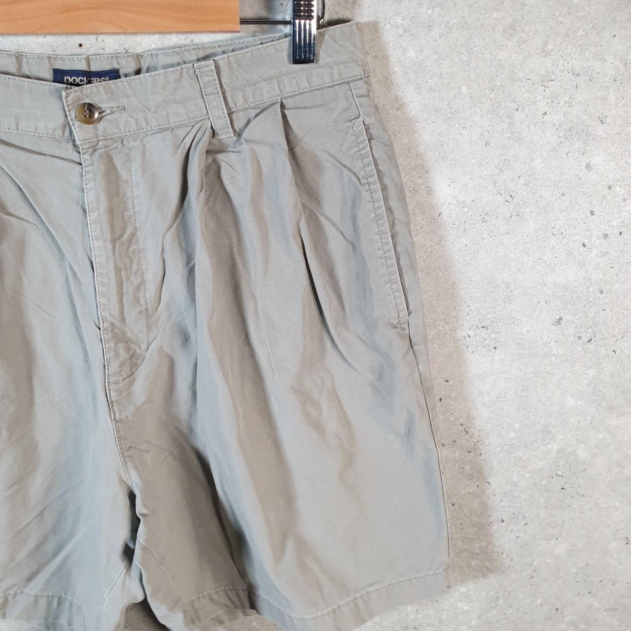 Vintage Dockers Chino Shorts Jorts Cargo Men’s W32 Grey Baggy Cotton