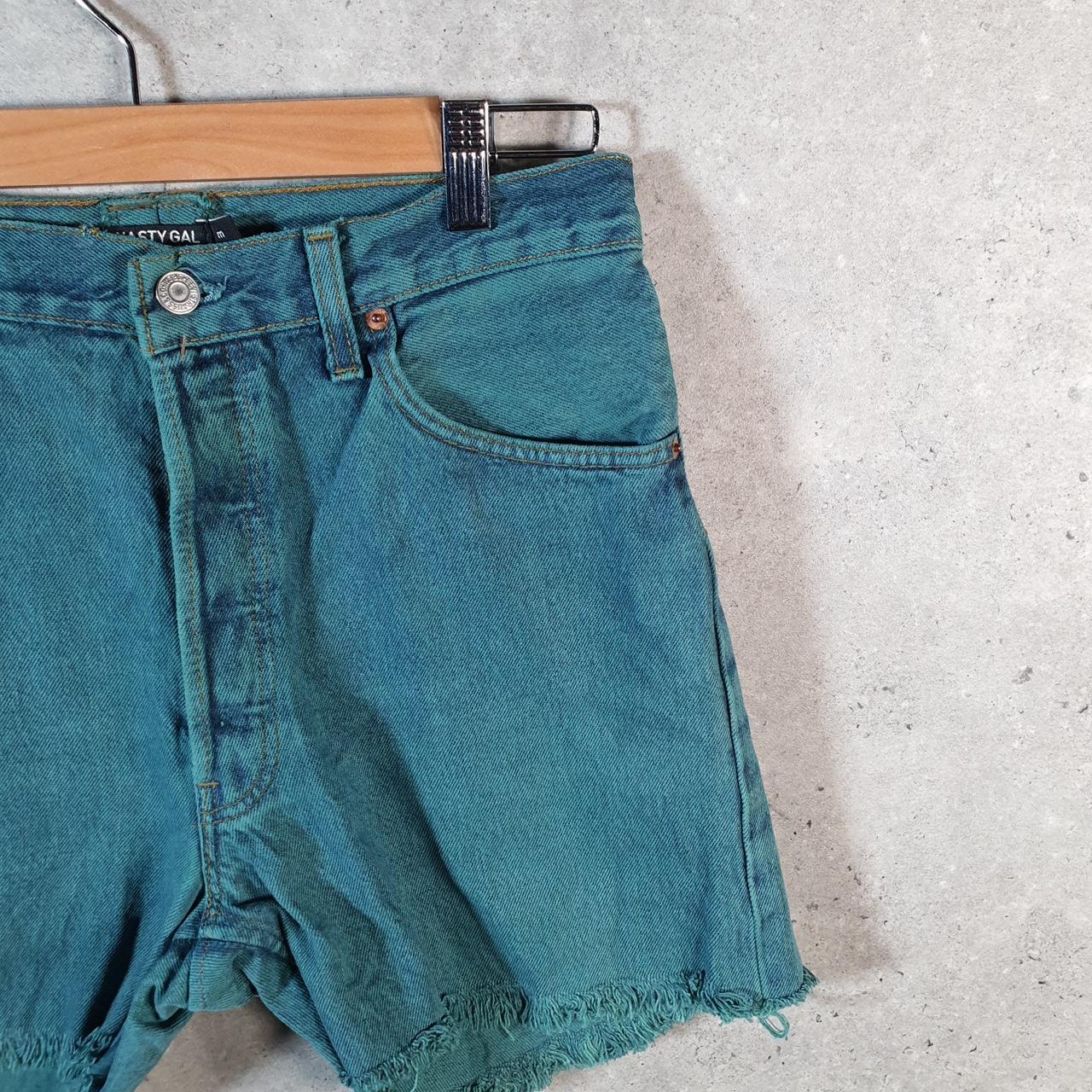 Vintage Levi’s 501 Cut Off Baggy Shorts Jorts Cargo Womens W28 Blue Relaxed Denim A4474