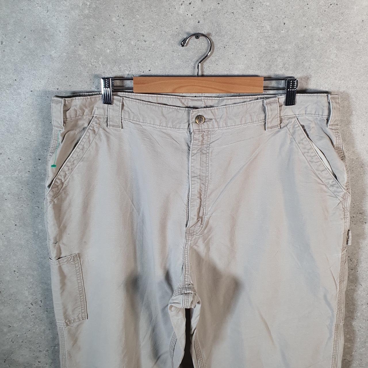 Vintage Carhartt Carpenter Trousers Mens W42 L30 Brown Dungaree Fit Workwear