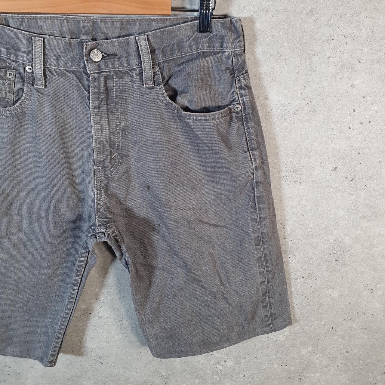Vintage Levi’s 569 Baggy Shorts Jorts Cargo Mens W32 Grey Relaxed Denim