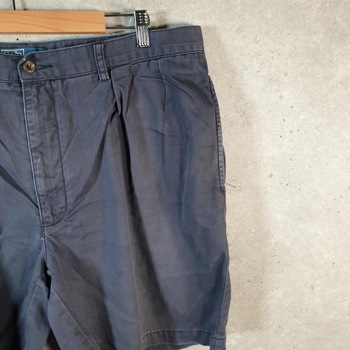 Vintage Ralph Lauren Polo Shorts Jorts Chino Cargo Men’s W40 Navy Blue Baggy Cotton