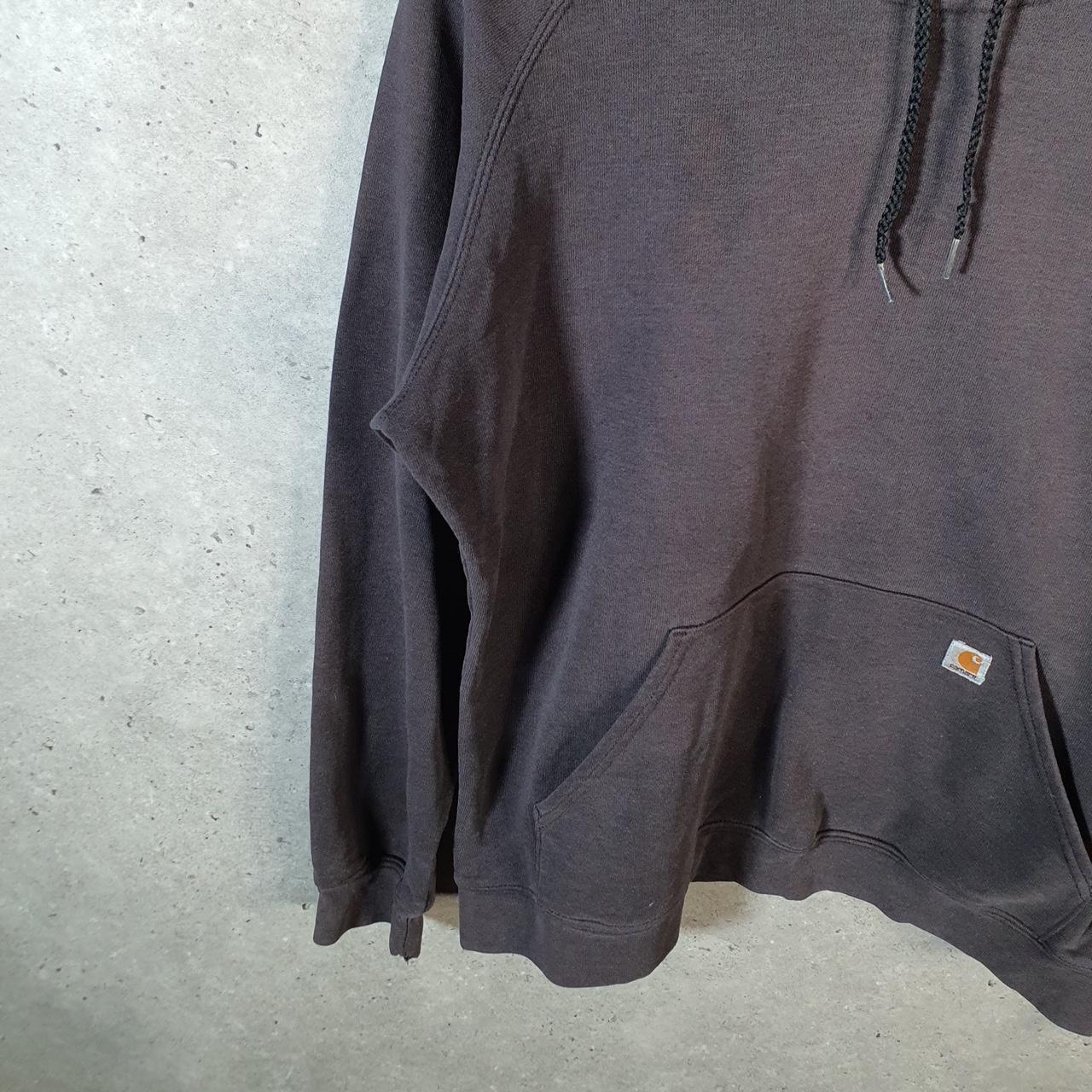 Vintage Carhartt Hoodie Womens Medium Black Pullover Blank Sweatshirt USA Original Fit