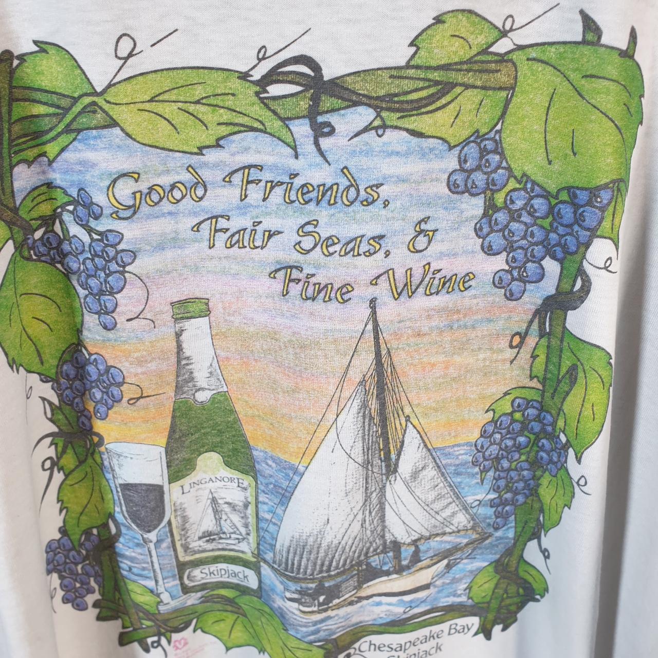 Vintage Linganore Skipjack Winecellars 90s USA Single Stitch T Shirt Men’s Medium White