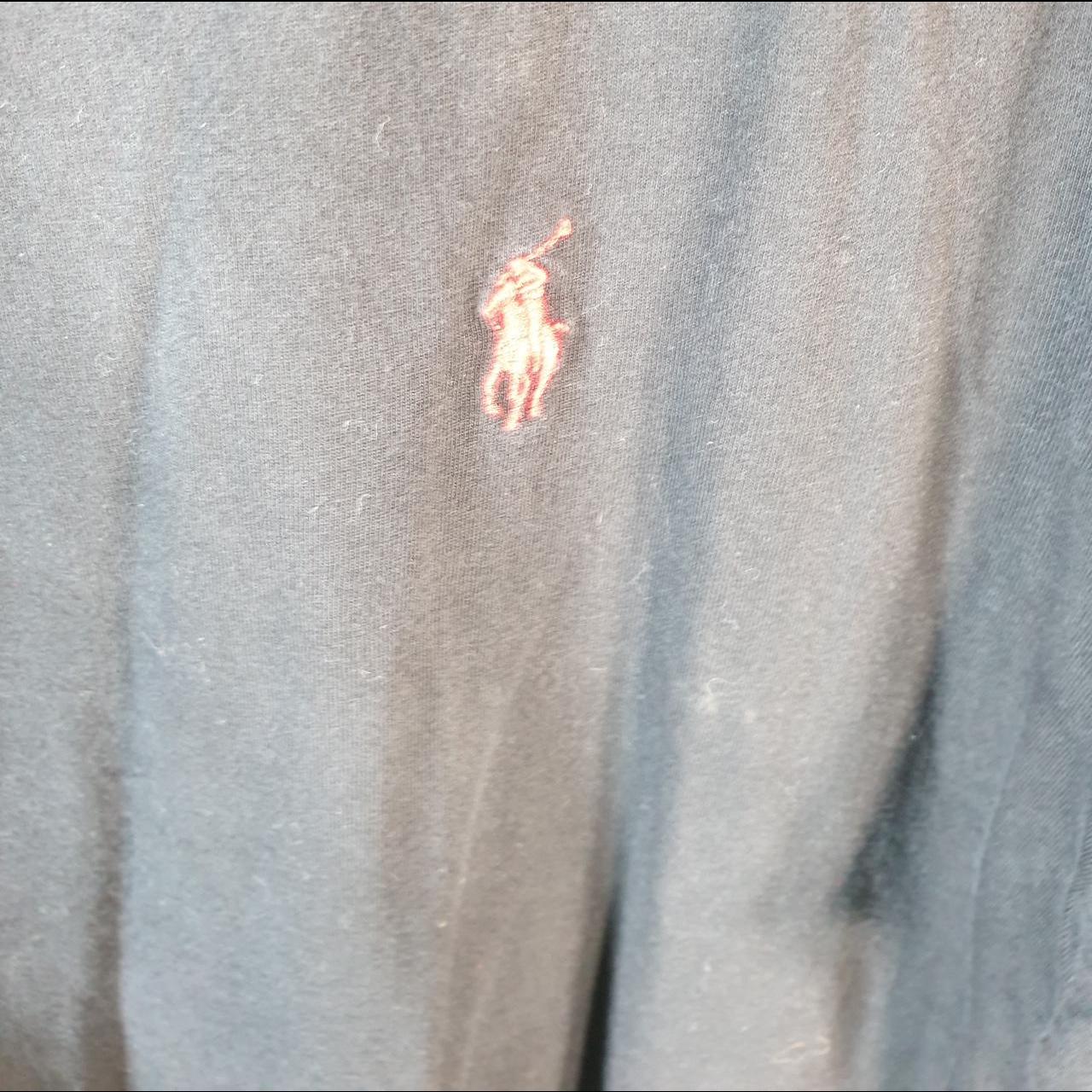 Vintage Ralph Lauren Polo T Shirt Men’s Large Black Embroidered Classic Fit Pony C8615