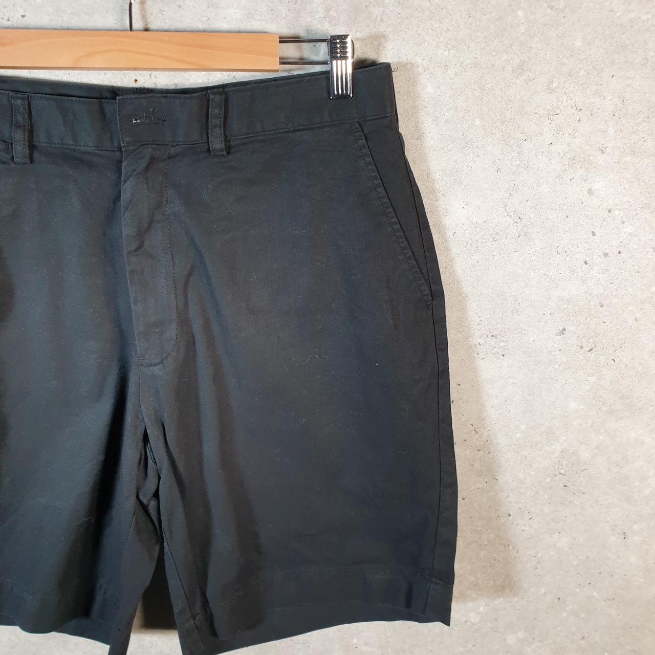 Vintage Ralph Lauren Polo Chino Shorts Jorts Cargo Mens W34 Black Baggy Cotton