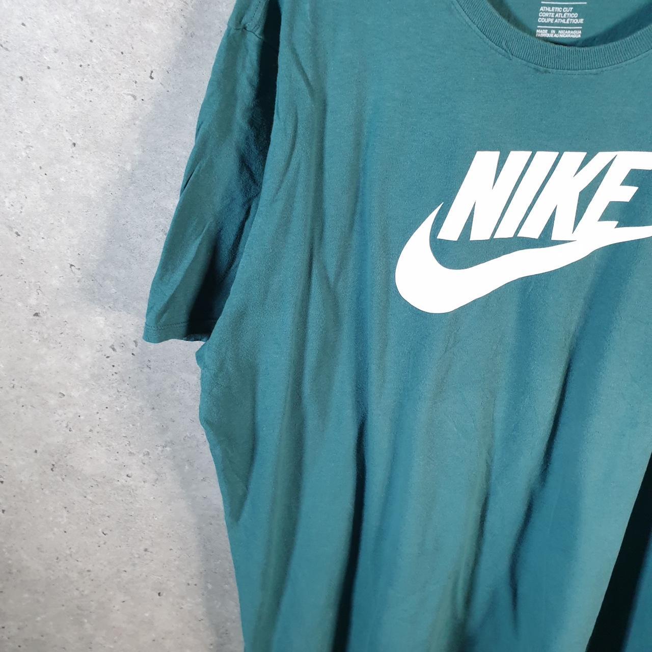 Vintage Nike Club Spellout T Shirt Men’s 2XL Blue Logo Swoosh Athletic