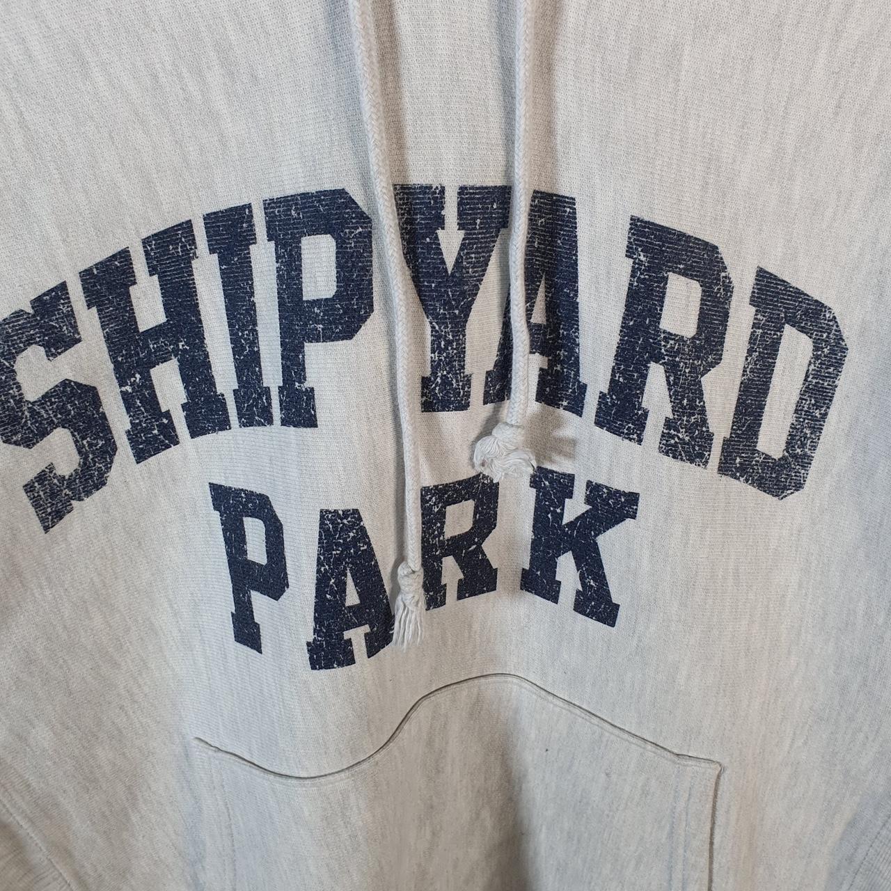Vintage Champion Reverse Weave Hoodie Men’s Medium Grey Shipyard Park