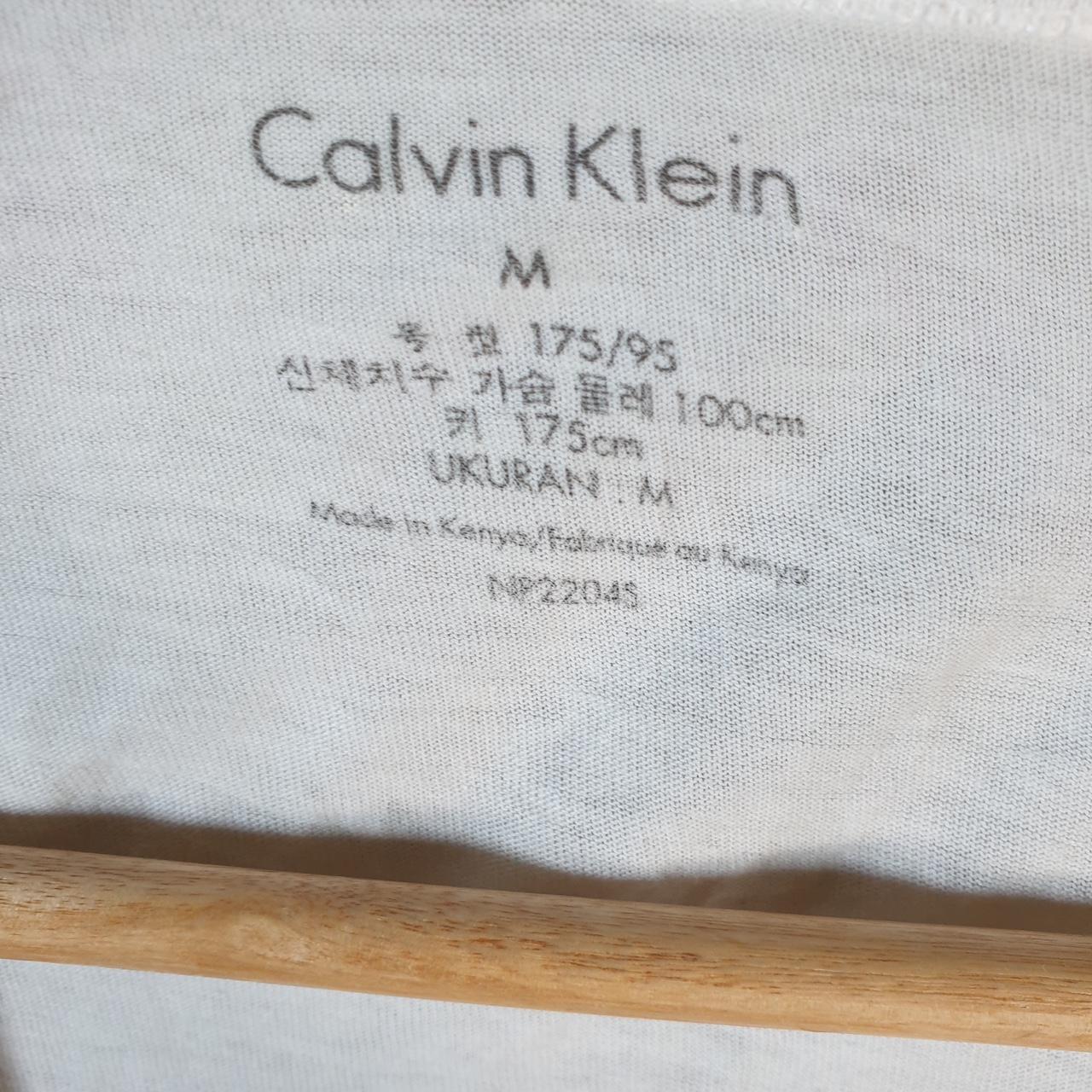 Vintage Calvin Klein Spellout Blank T Shirt Men’s Medium White Casual Sports