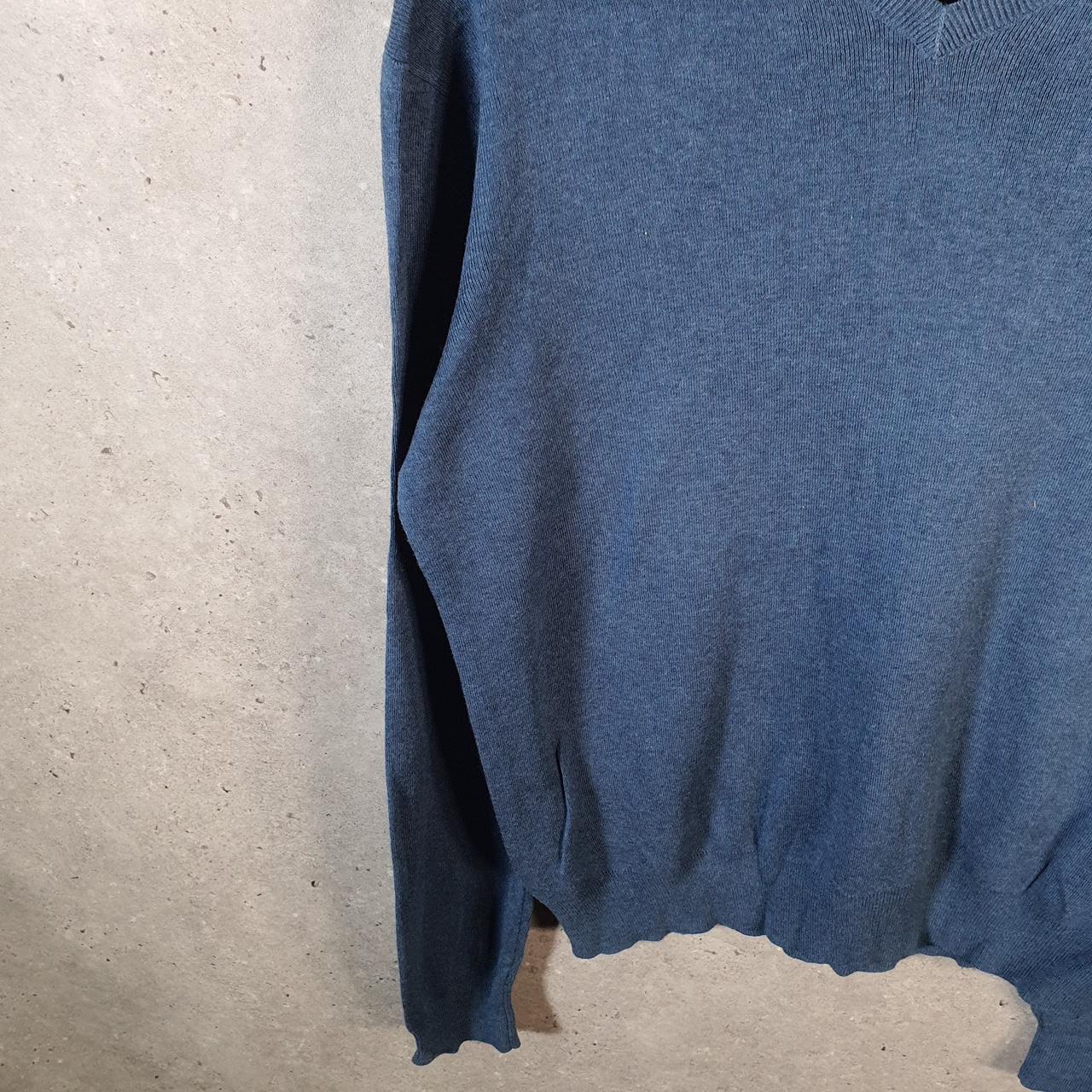 Vintage Ralph Lauren Polo Sweatshirt Men’s Medium Blue Cotton Pullover Pony