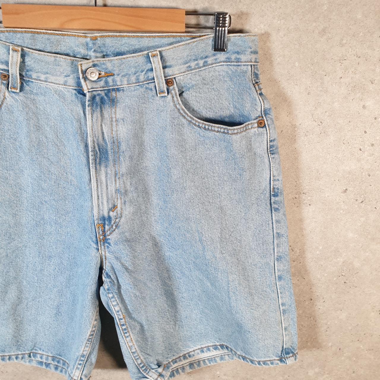 Vintage Levi’s 550 Baggy Shorts Jorts Cargo Mens W36 Blue Relaxed Denim