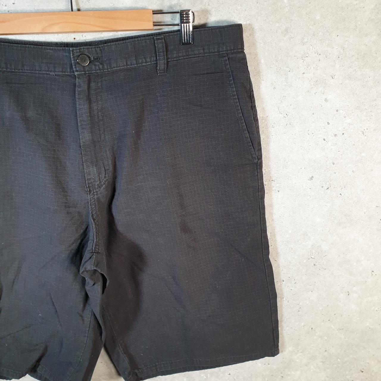 Vintage Dickies Baggy Chino Shorts Jorts Cargo Mens W38 Black Relaxed Fit