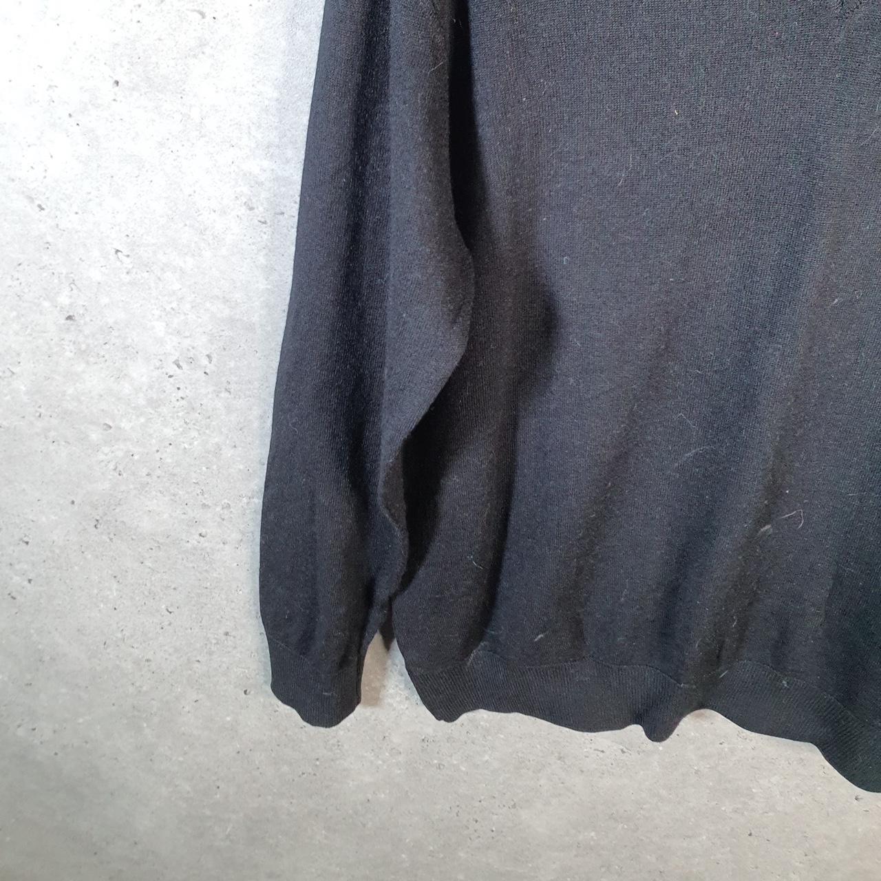 Vintage Mulliez Flory Knit Sweater Men’s XL Black Y2K Pullover Casual