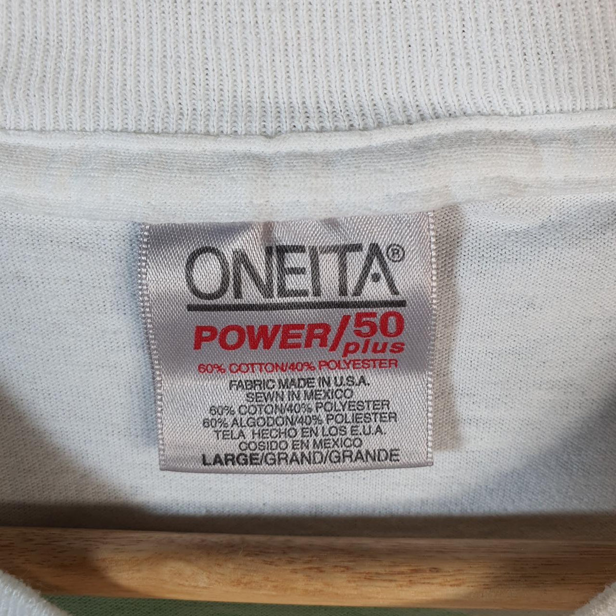 Vintage Oneita Power 1996 Clarkdale Chorus Bahamas USA Single Stitch T Shirt Men’s Large White