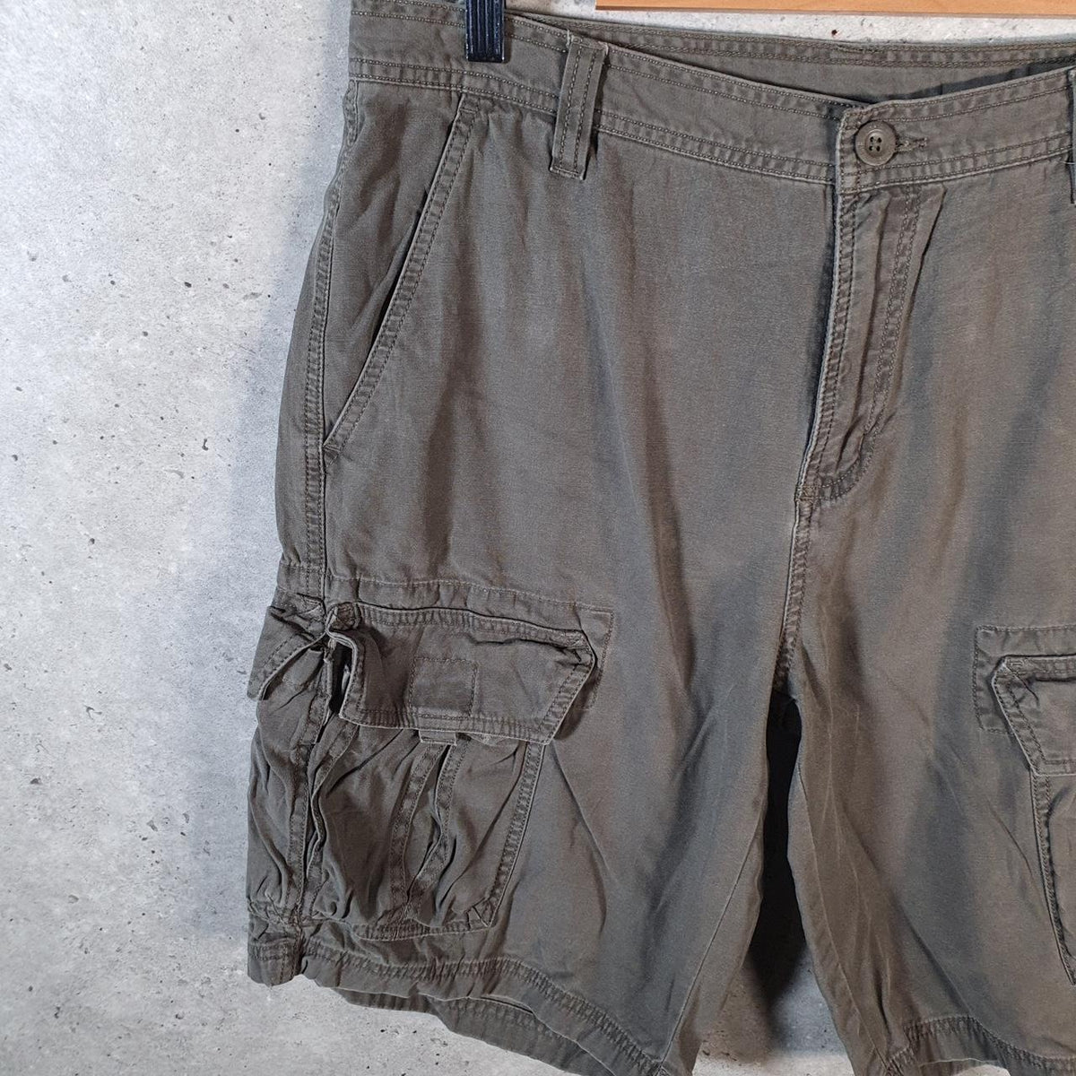 Vintage The North Face TNF Shorts Jorts Chino Cargo Men’s W34 Grey Baggy Cotton