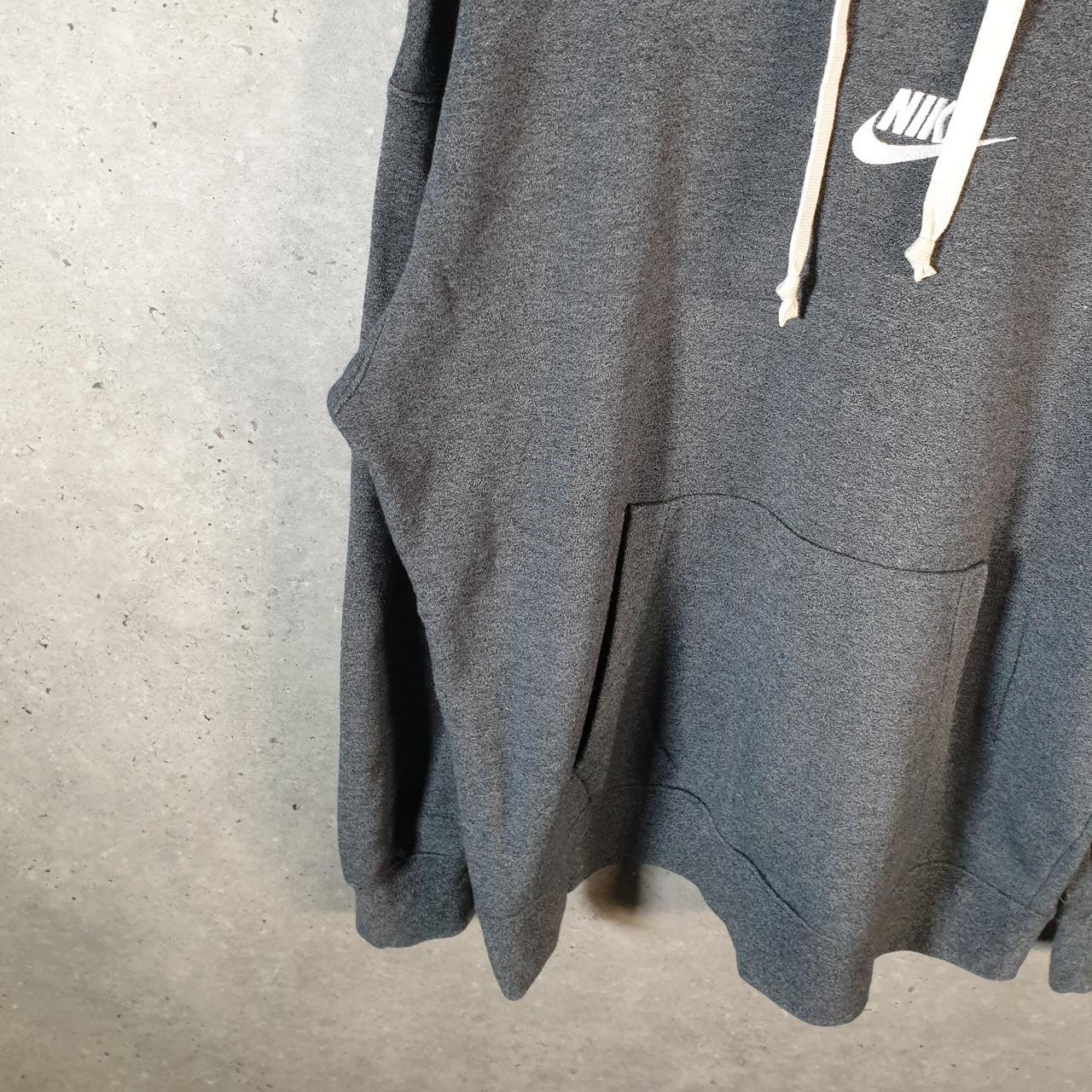 Vintage Nike Club Embroidered Hoodie Men’s Medium Grey Swoosh Y2K Pullover